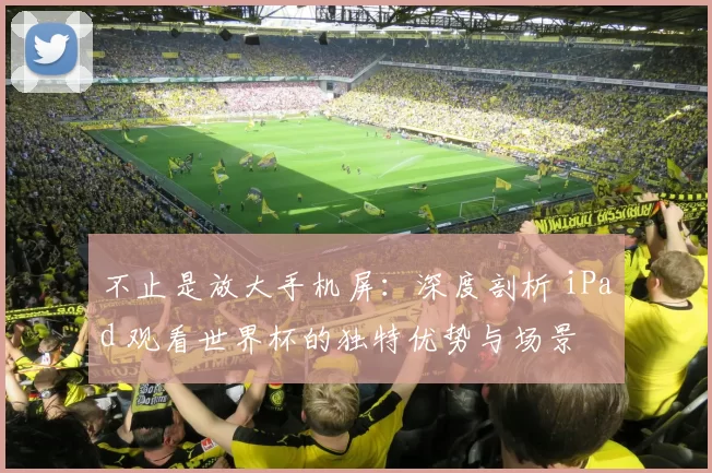 不止是放大手机屏：深度剖析 iPad 观看世界杯的独特优势与场景
