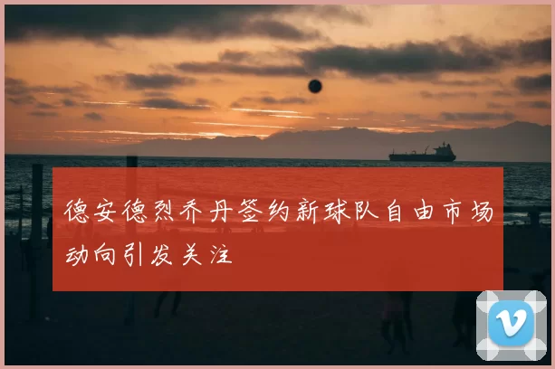 德安德烈乔丹签约新球队自由市场动向引发关注
